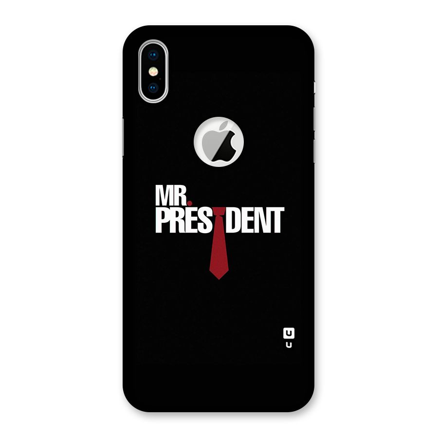Mr President Back Case for iPhone X Logo Cut