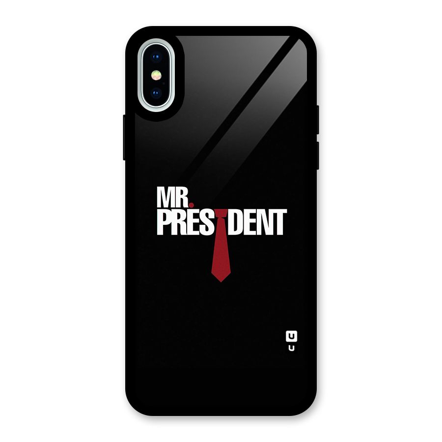 Mr President Glass Back Case for iPhone X