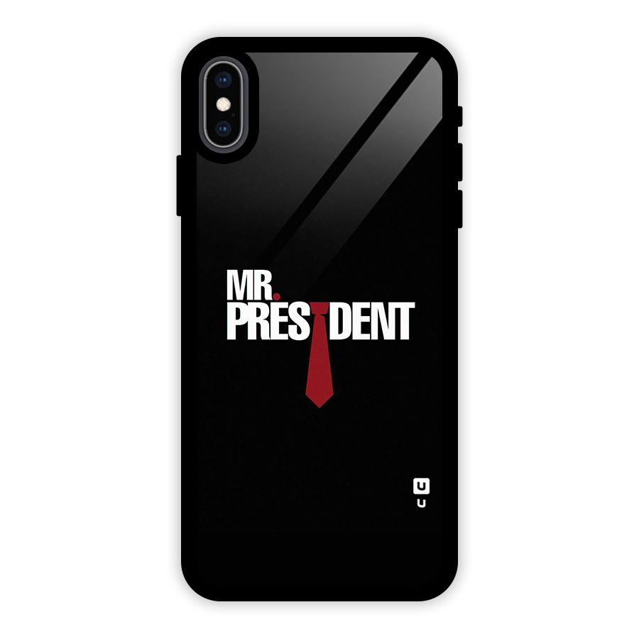 Mr President Glass Back Case for iPhone XS Max