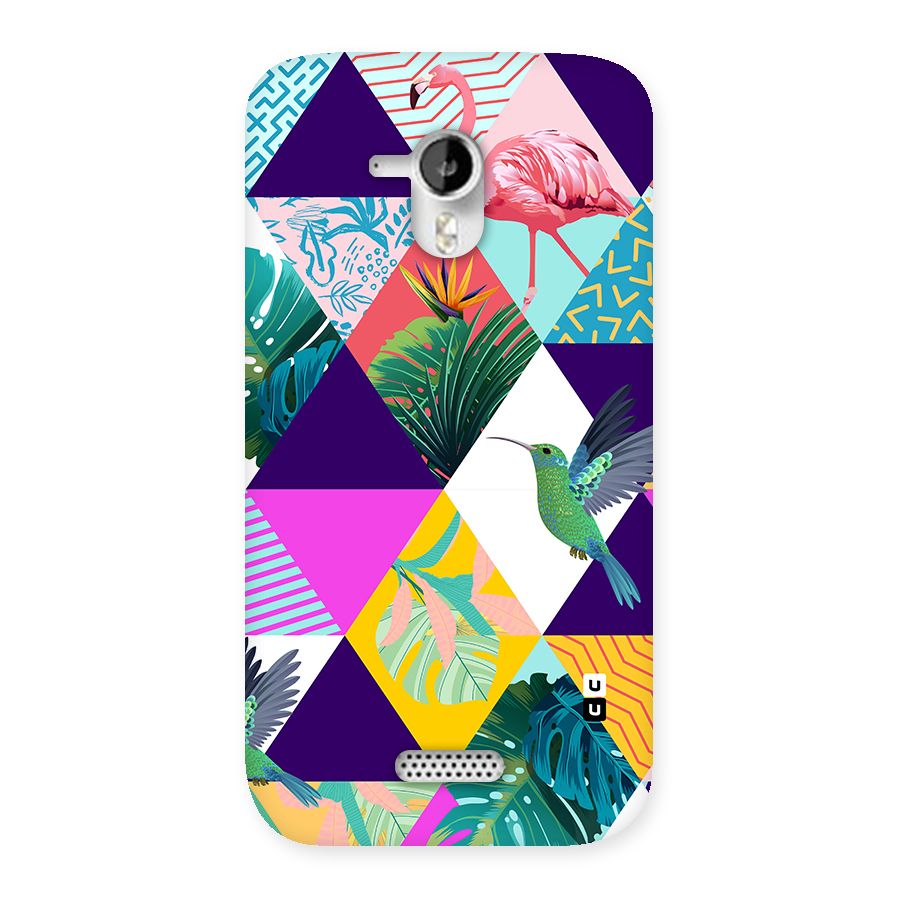 Multicolor Exotic Seamless Pattern Back Case for Canvas HD A116