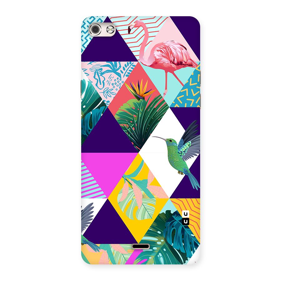 Multicolor Exotic Seamless Pattern Back Case for Canvas Silver 5