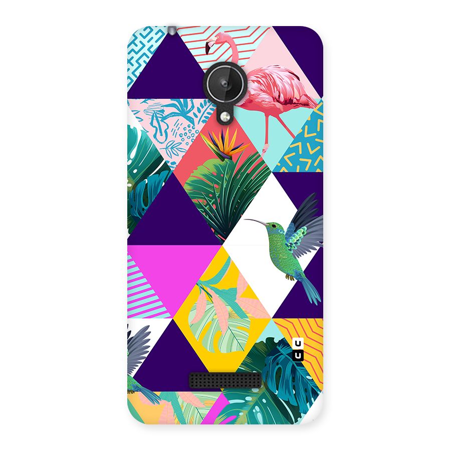 Multicolor Exotic Seamless Pattern Back Case for Canvas Spark Q380