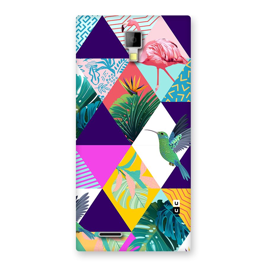 Multicolor Exotic Seamless Pattern Back Case for Canvas Xpress A99
