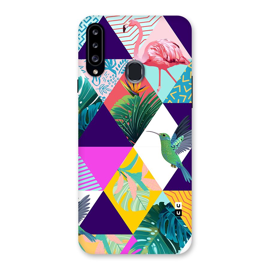 Multicolor Exotic Seamless Pattern Back Case for Galaxy A20s