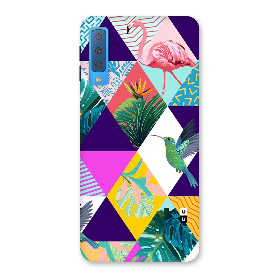 Multicolor Exotic Seamless Pattern Back Case for Galaxy A7 (2018)