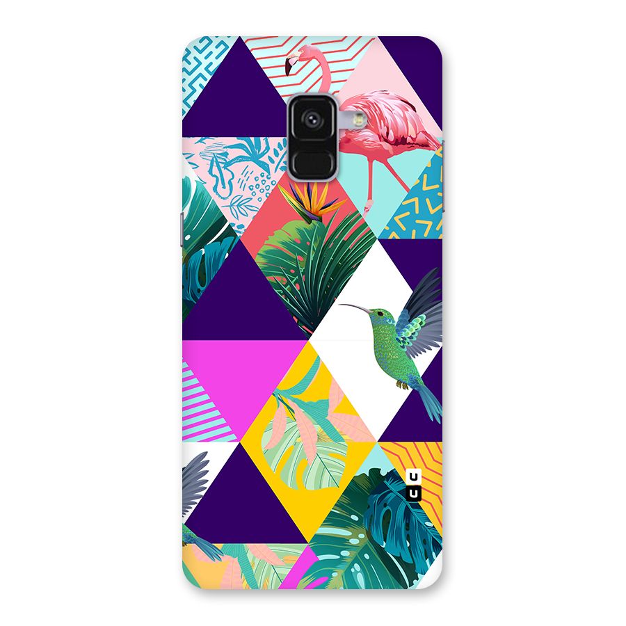Multicolor Exotic Seamless Pattern Back Case for Galaxy A8 Plus