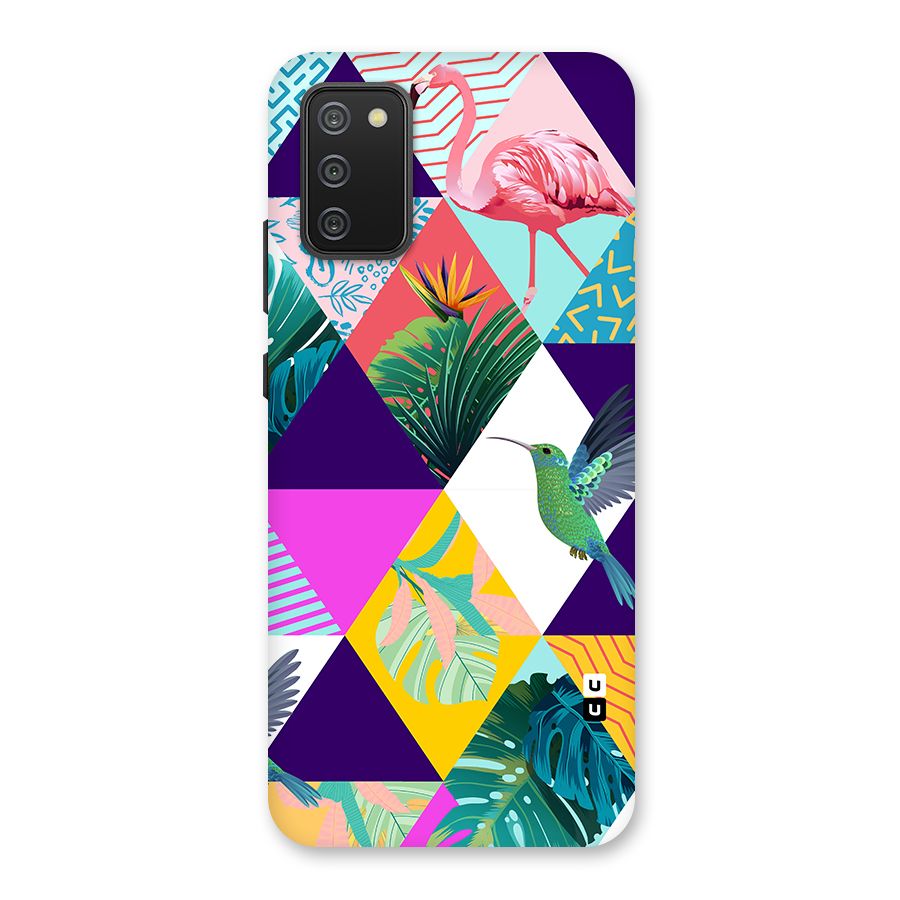 Multicolor Exotic Seamless Pattern Back Case for Galaxy M02s