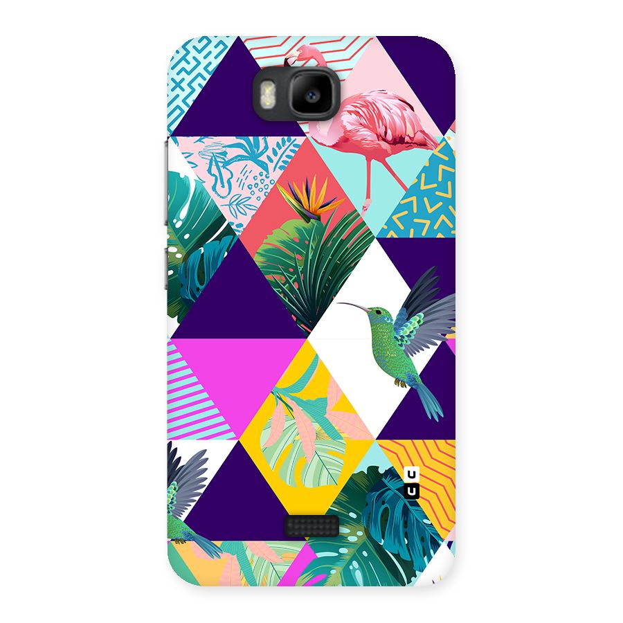 Multicolor Exotic Seamless Pattern Back Case for Honor Bee