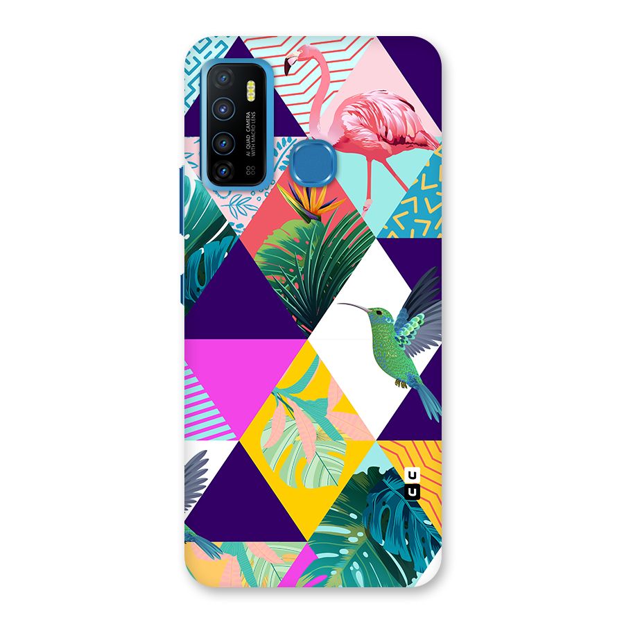 Multicolor Exotic Seamless Pattern Back Case for Infinix Hot 9
