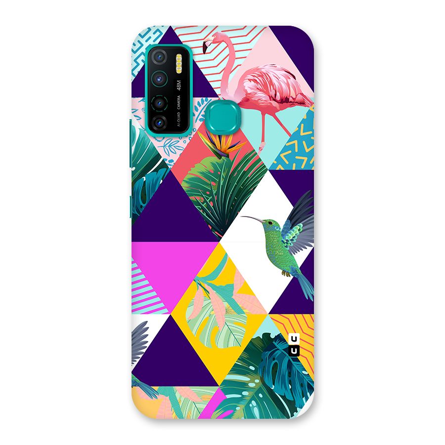 Multicolor Exotic Seamless Pattern Back Case for Infinix Hot 9 Pro