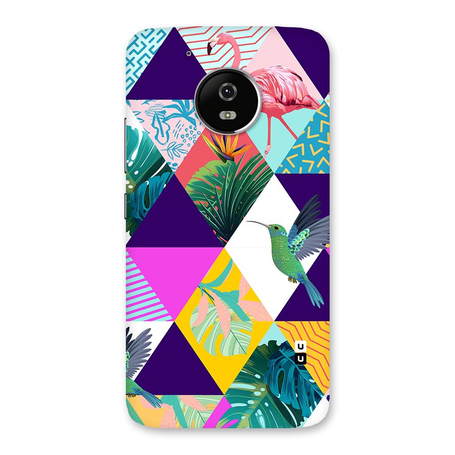 Multicolor Exotic Seamless Pattern Back Case for Moto G5