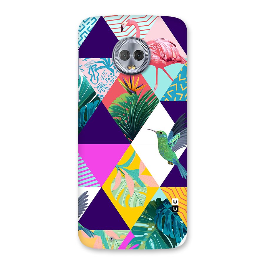 Multicolor Exotic Seamless Pattern Back Case for Moto G6