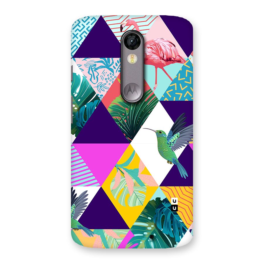 Multicolor Exotic Seamless Pattern Back Case for Moto X Force