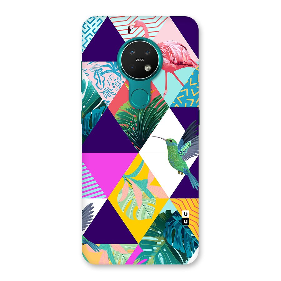 Multicolor Exotic Seamless Pattern Back Case for Nokia 7.2