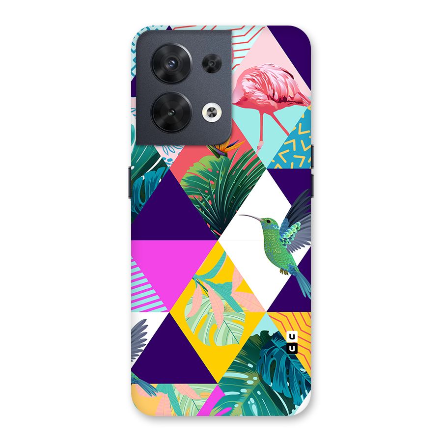 Multicolor Exotic Seamless Pattern Back Case for Oppo Reno8 5G