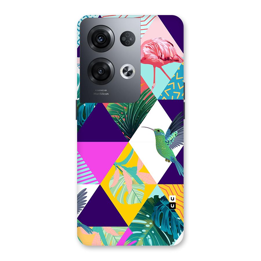 Multicolor Exotic Seamless Pattern Back Case for Oppo Reno8 Pro 5G