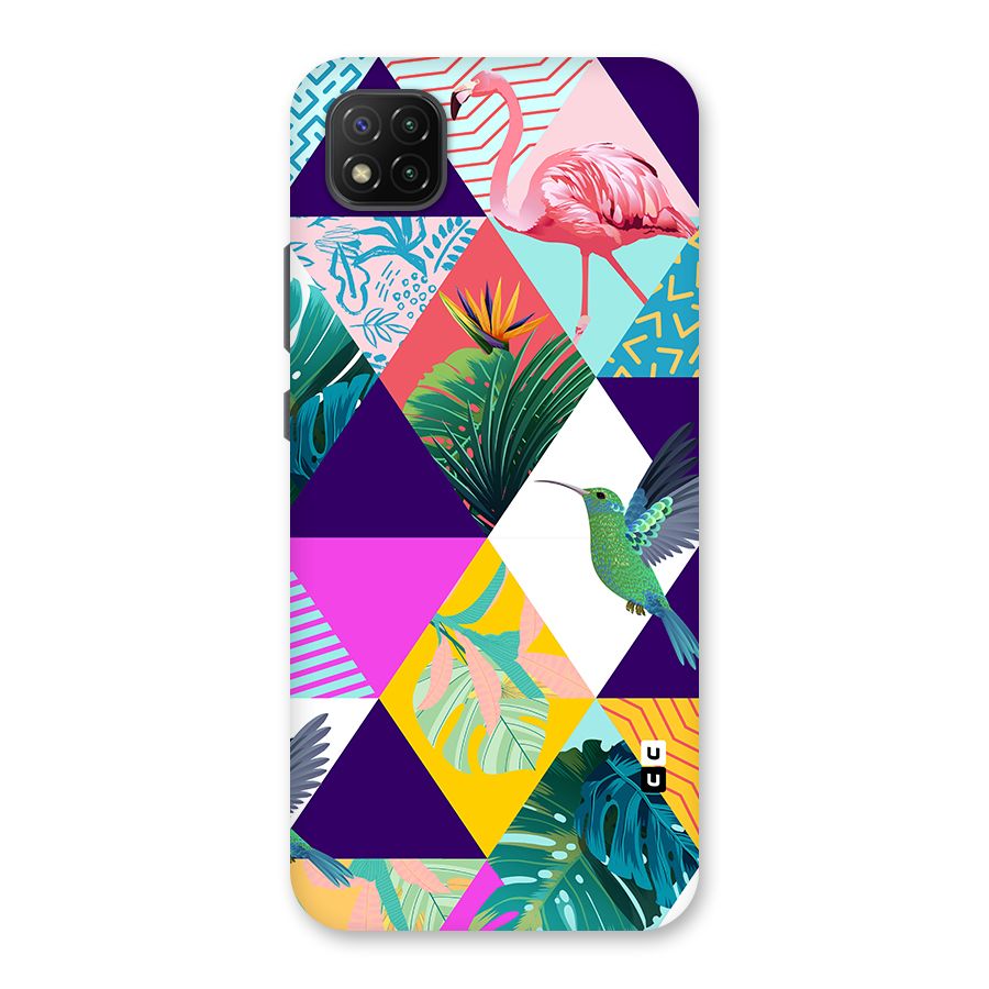 Multicolor Exotic Seamless Pattern Back Case for Poco C3