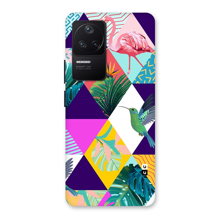 Multicolor Exotic Seamless Pattern Back Case for Poco F4 5G