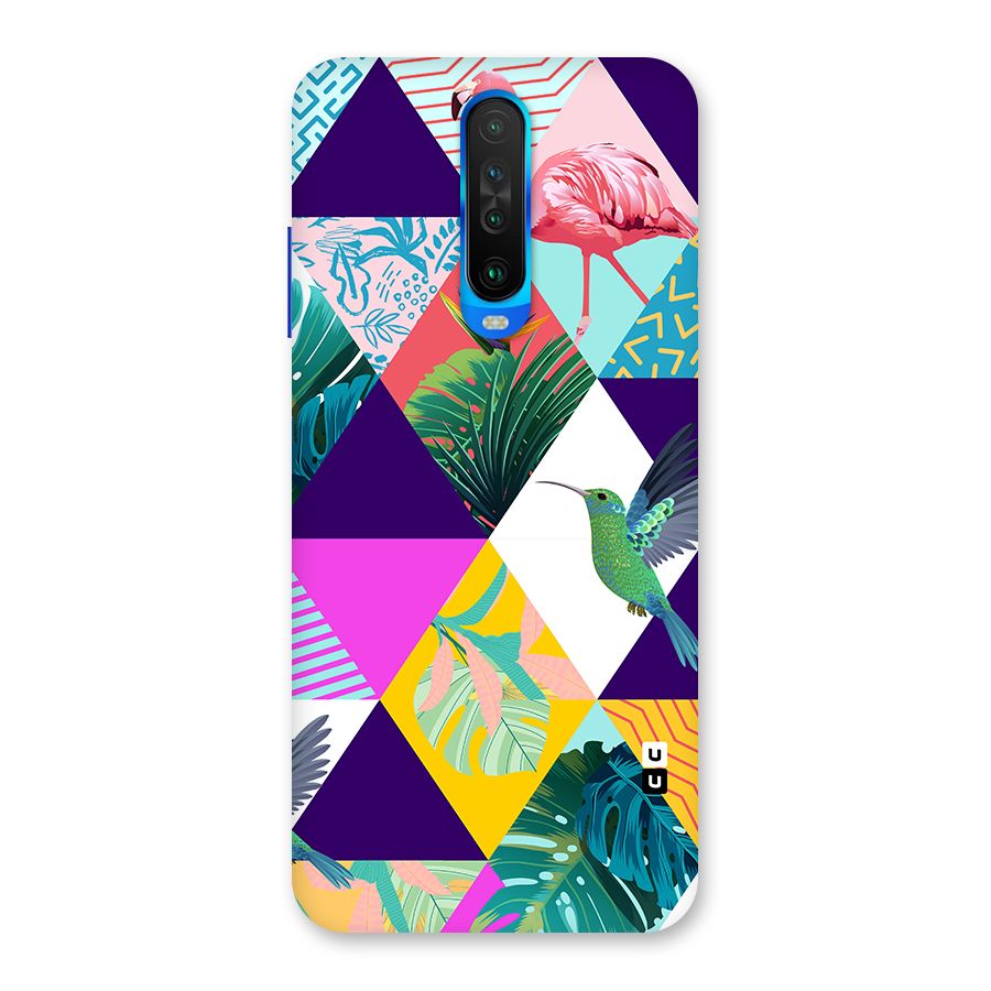 Multicolor Exotic Seamless Pattern Back Case for Poco X2