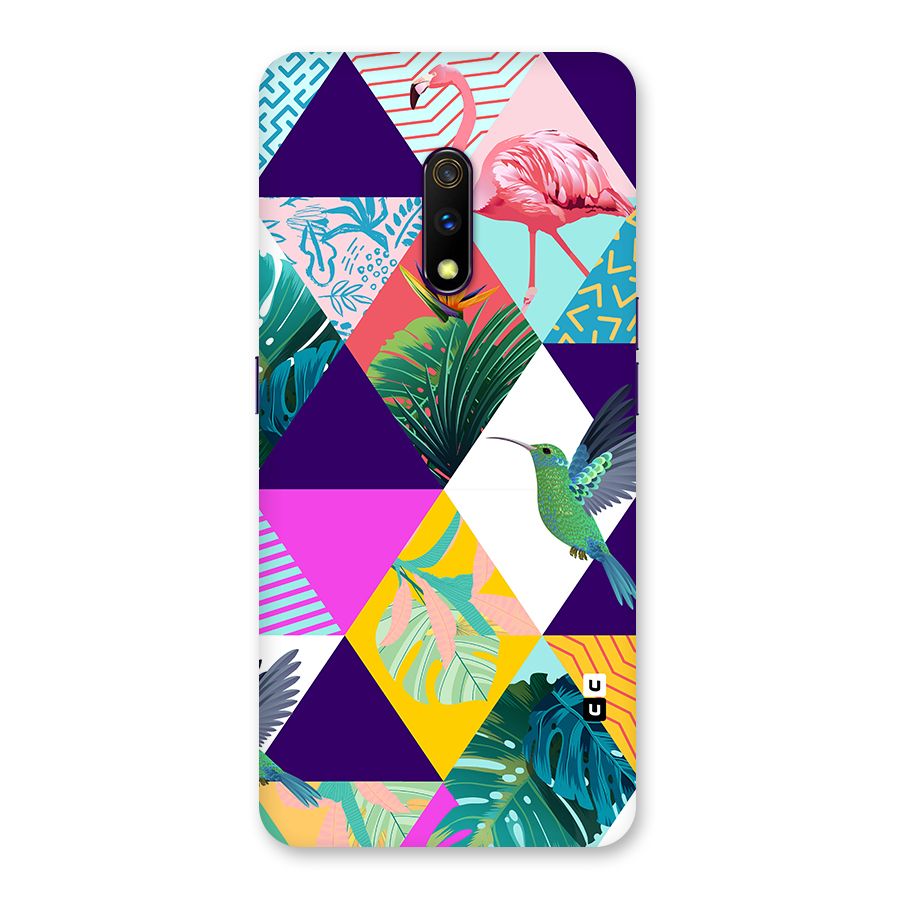 Multicolor Exotic Seamless Pattern Back Case for Realme X