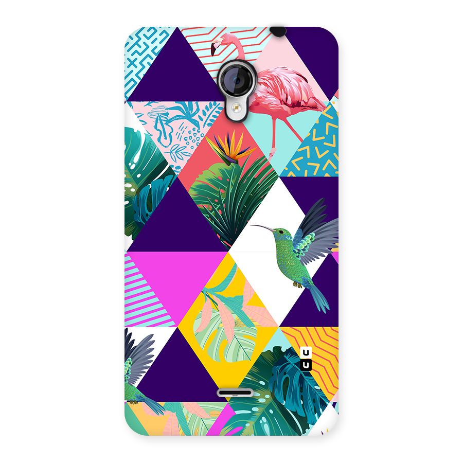 Multicolor Exotic Seamless Pattern Back Case for Unite 2 A106
