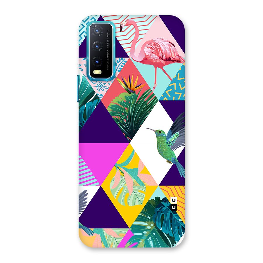 Multicolor Exotic Seamless Pattern Back Case for Vivo Y20