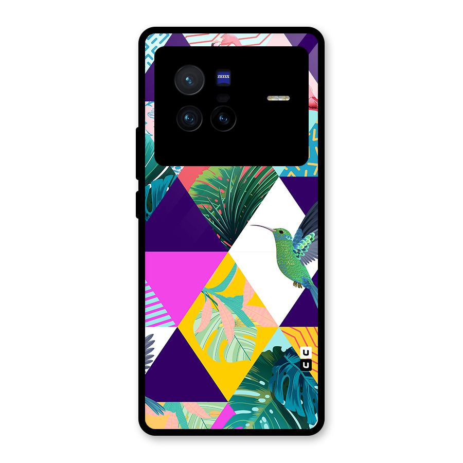 Multicolor Exotic Seamless Pattern Glass Back Case for Vivo X80
