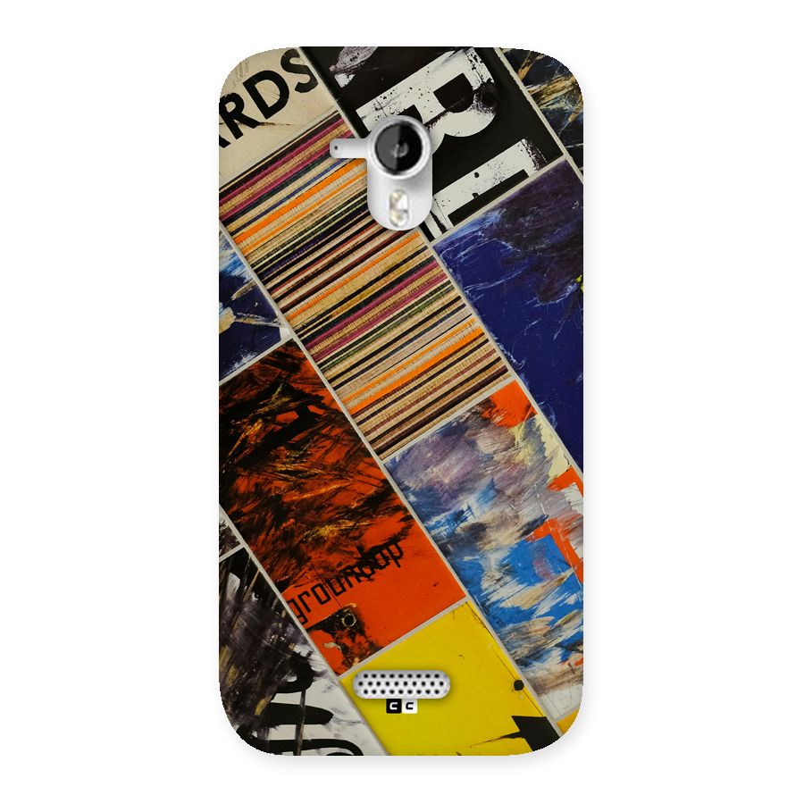 Multiple Textures Back Case for Canvas HD A116