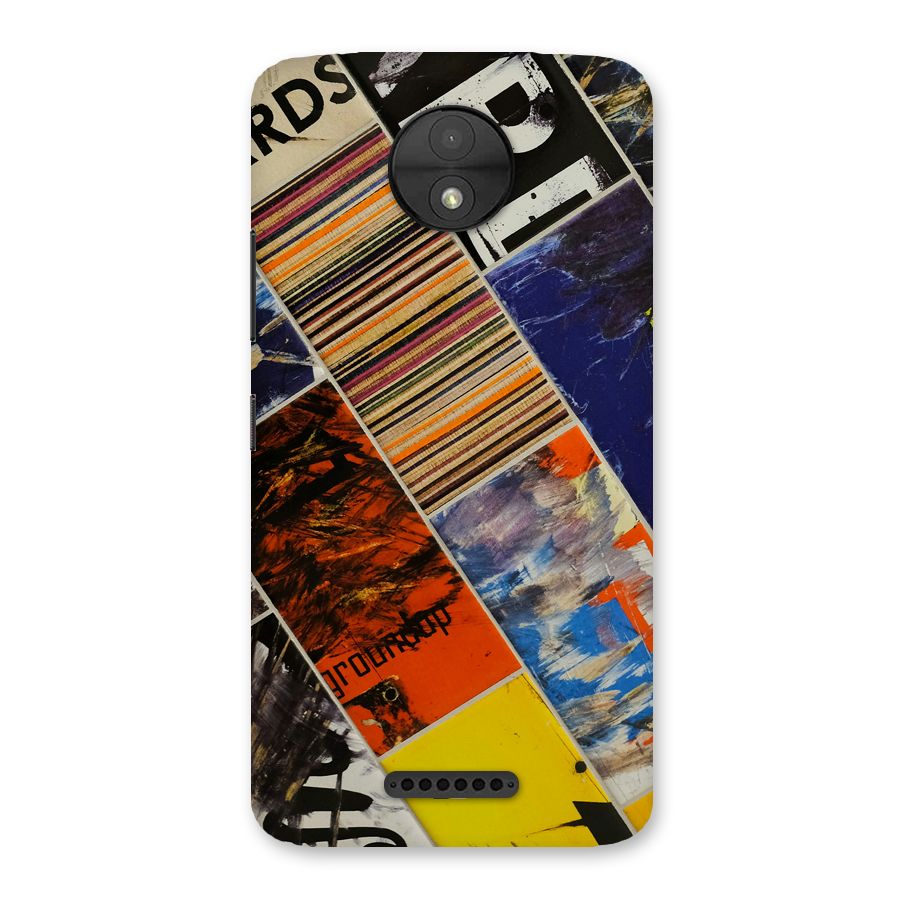 Multiple Textures Back Case for Moto C