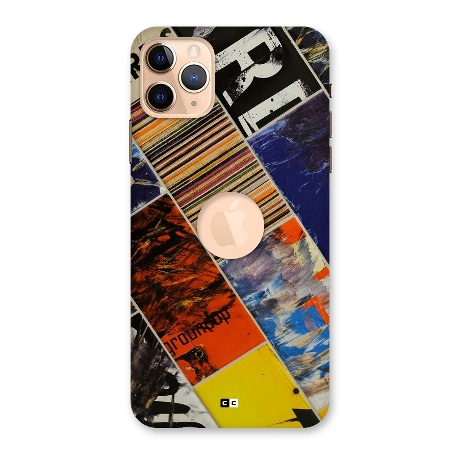 Multiple Textures Back Case for iPhone 11 Pro Max Logo Cut