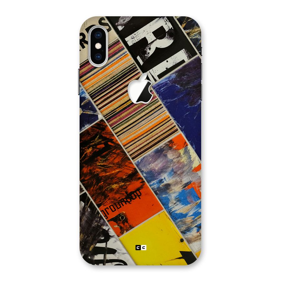 Multiple Textures Back Case for iPhone XS Max Apple Cut