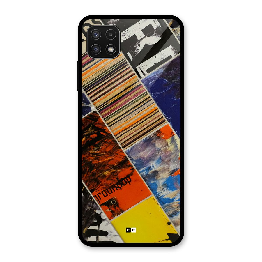 Multiple Textures Glass Back Case for Galaxy A22 5G