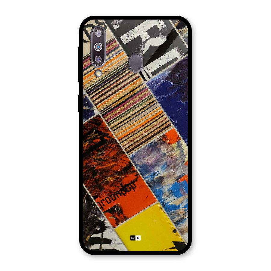 Multiple Textures Glass Back Case for Galaxy M30