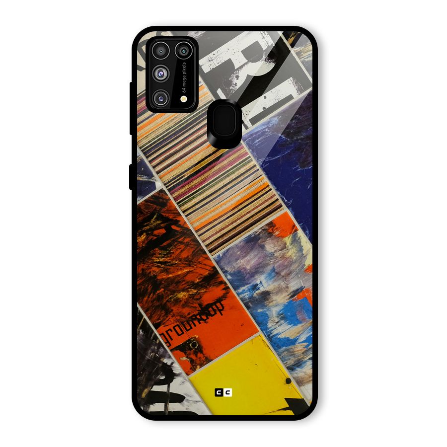 Multiple Textures Glass Back Case for Galaxy M31
