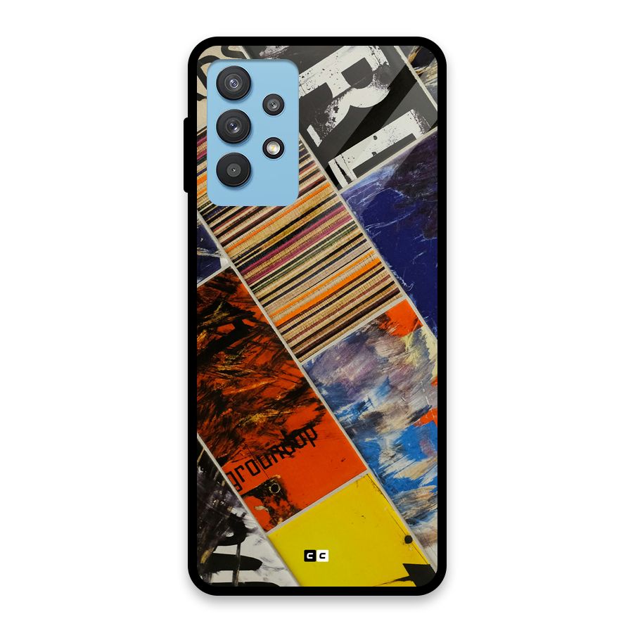 Multiple Textures Glass Back Case for Galaxy M32 5G