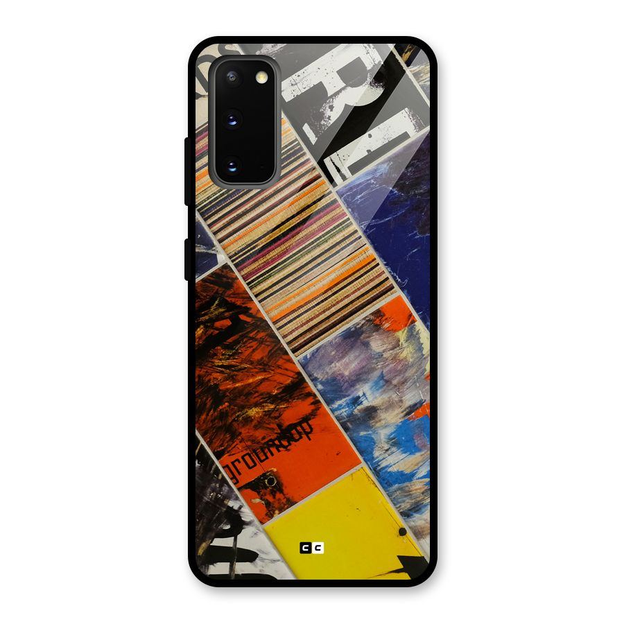 Multiple Textures Glass Back Case for Galaxy S20