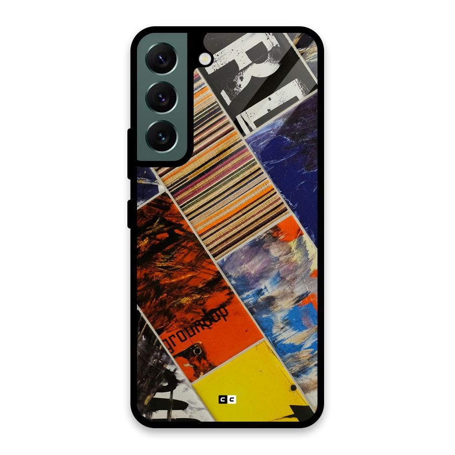 Multiple Textures Glass Back Case for Galaxy S22 5G