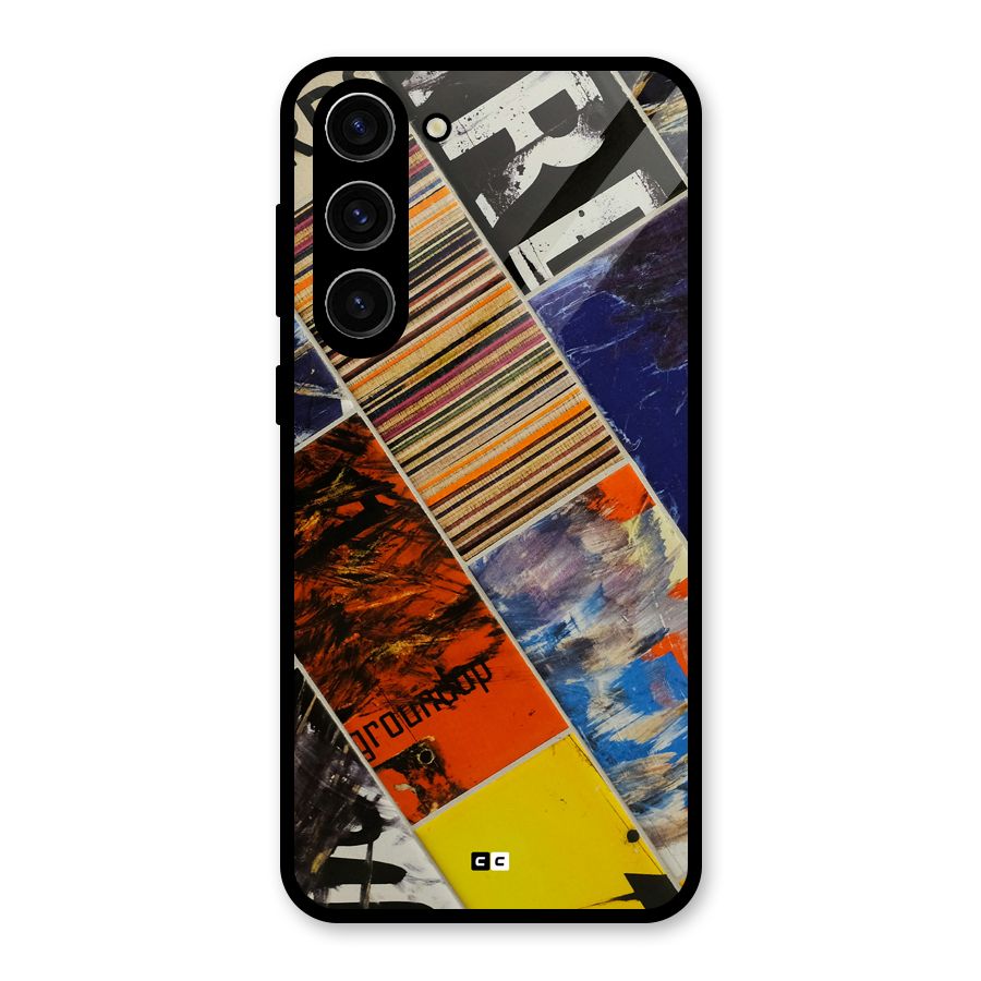 Multiple Textures Glass Back Case for Galaxy S23 Plus