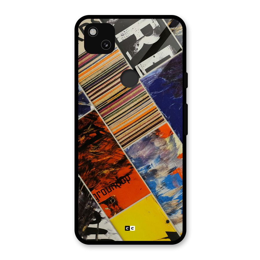 Multiple Textures Glass Back Case for Google Pixel 4a