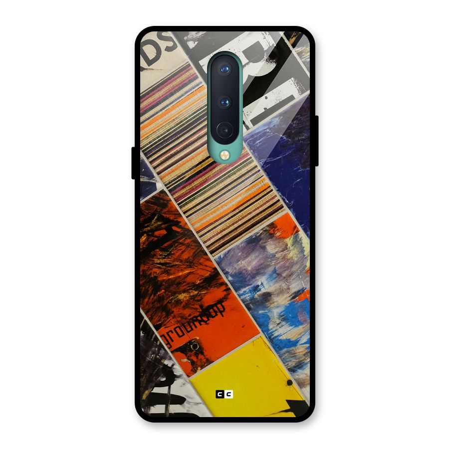 Multiple Textures Glass Back Case for OnePlus 8