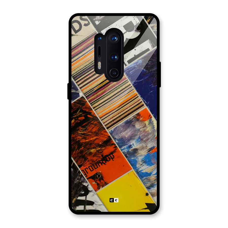 Multiple Textures Glass Back Case for OnePlus 8 Pro