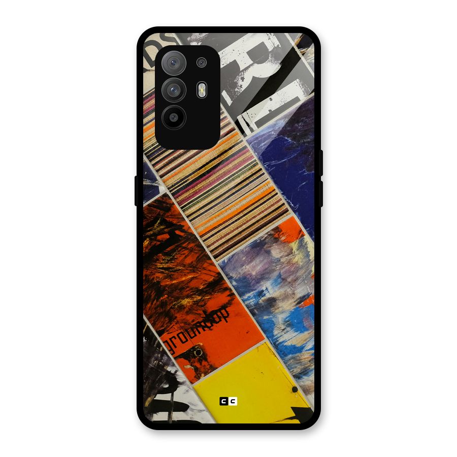 Multiple Textures Glass Back Case for Oppo F19 Pro Plus 5G