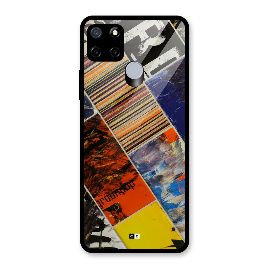 Multiple Textures Glass Back Case for Realme C12