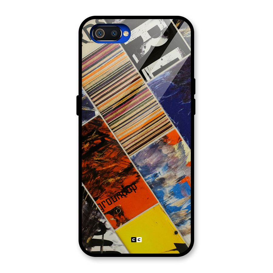 Multiple Textures Glass Back Case for Realme C2