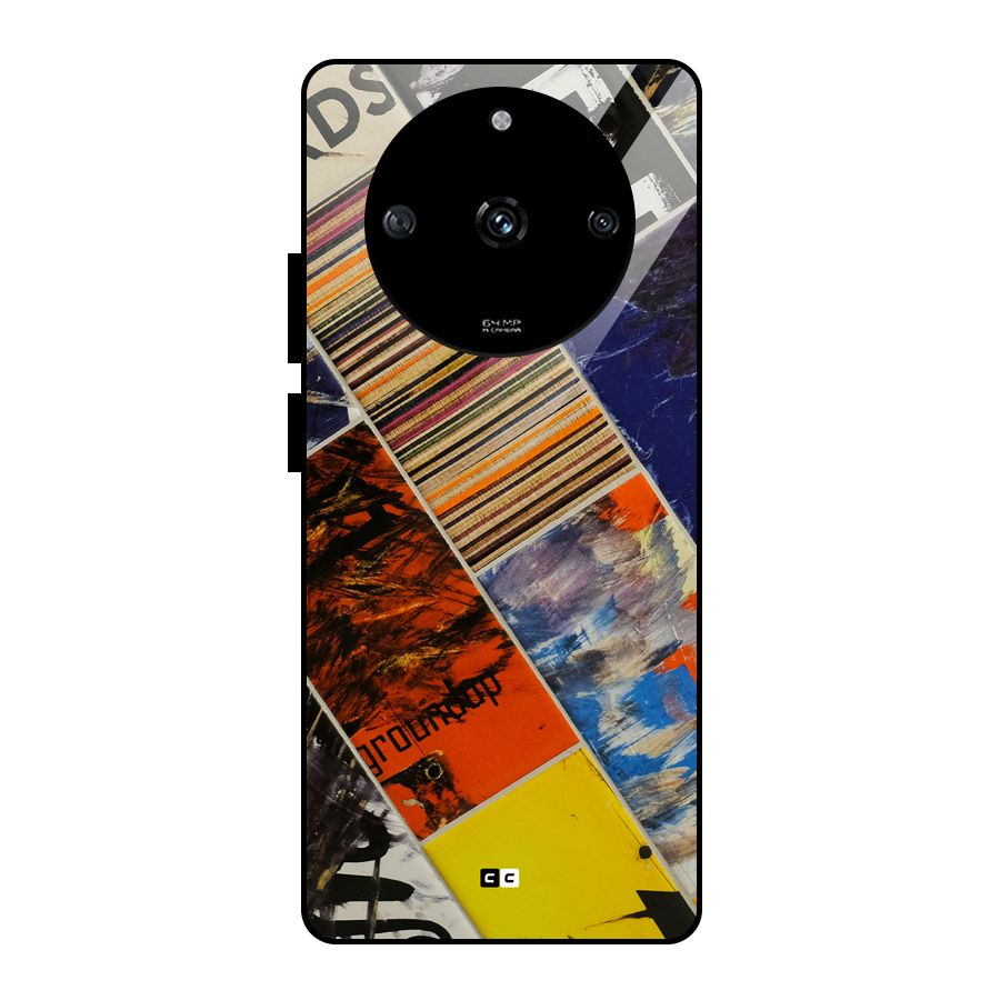 Multiple Textures Glass Back Case for Realme Narzo 60 5G