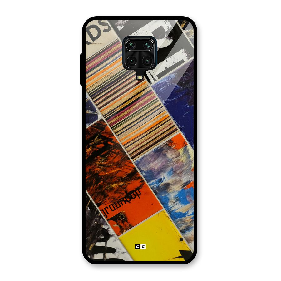 Multiple Textures Glass Back Case for Redmi Note 9 Pro