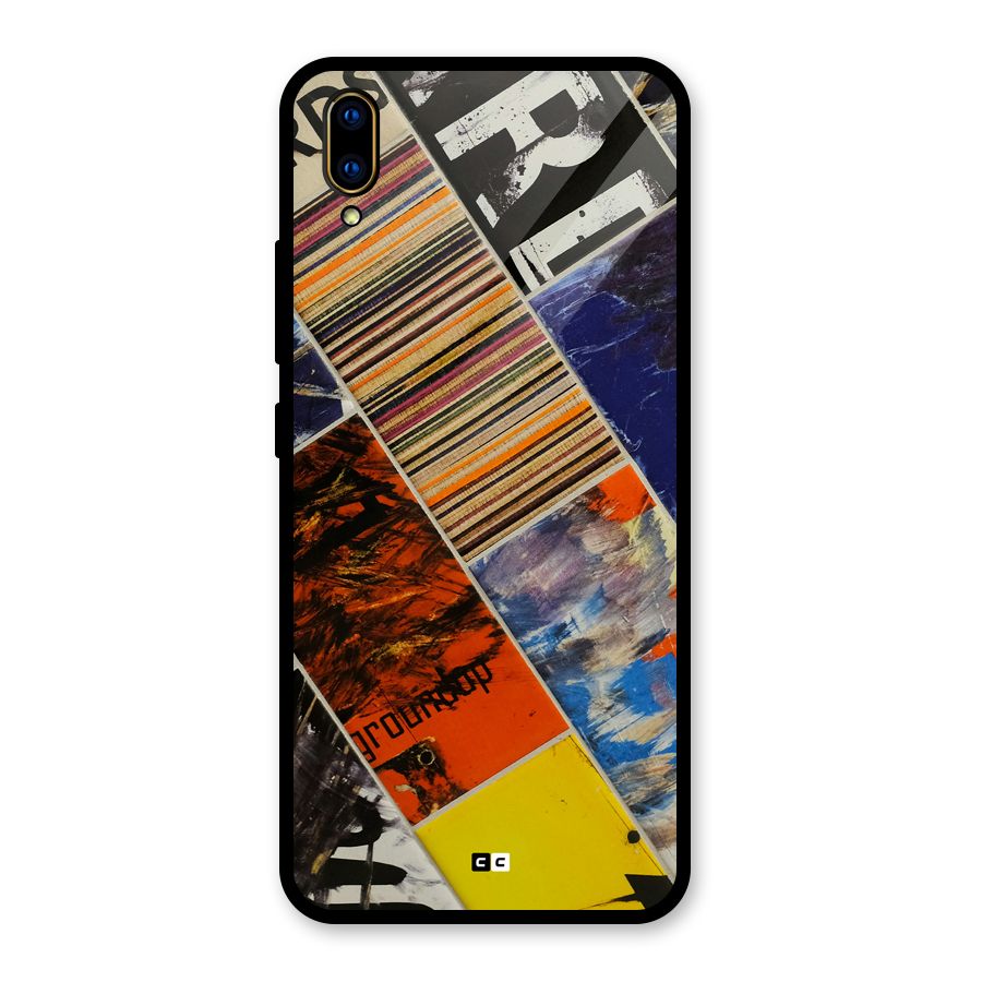 Multiple Textures Glass Back Case for Vivo V11 Pro