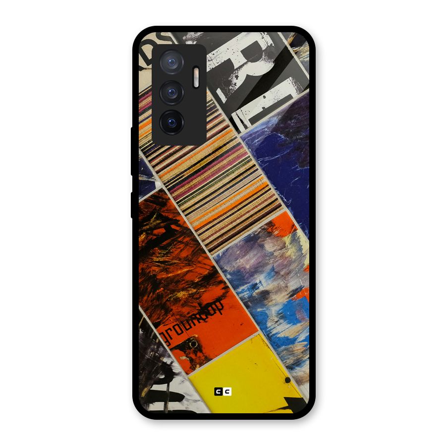 Multiple Textures Glass Back Case for Vivo V23e