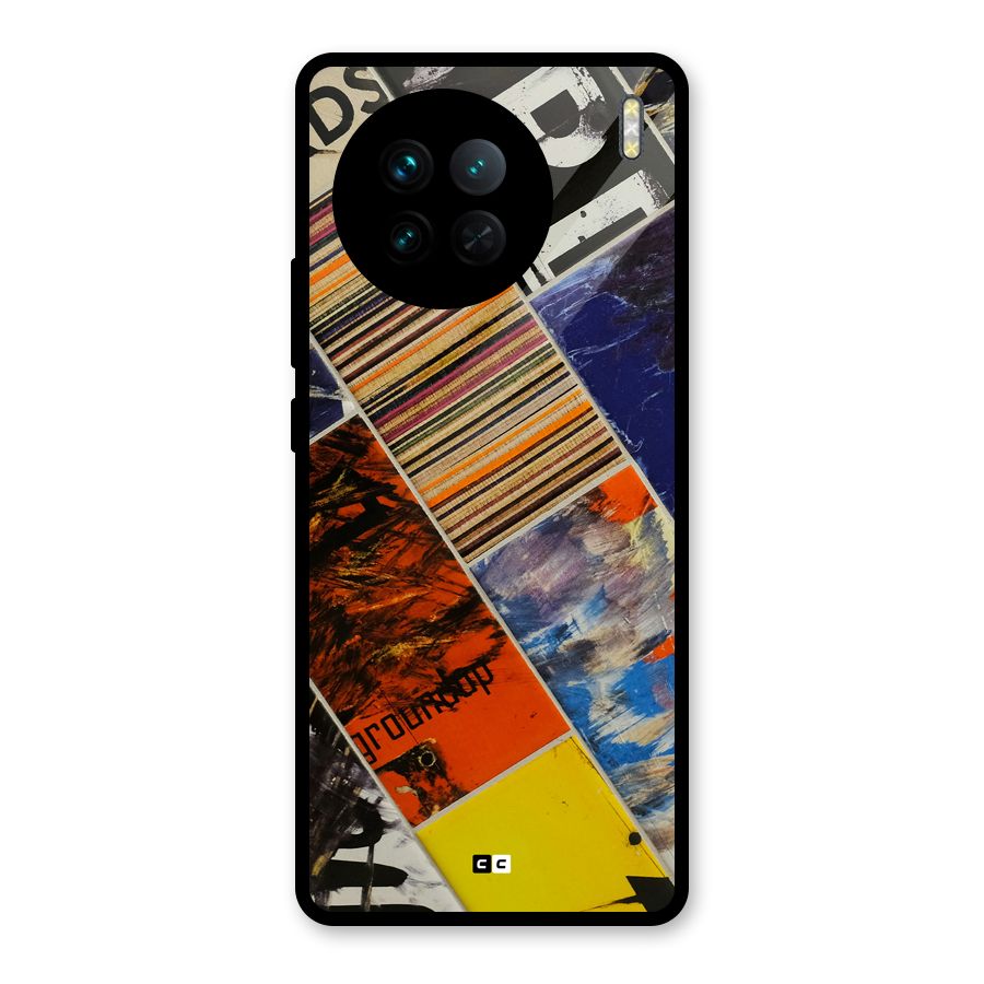 Multiple Textures Glass Back Case for Vivo X90