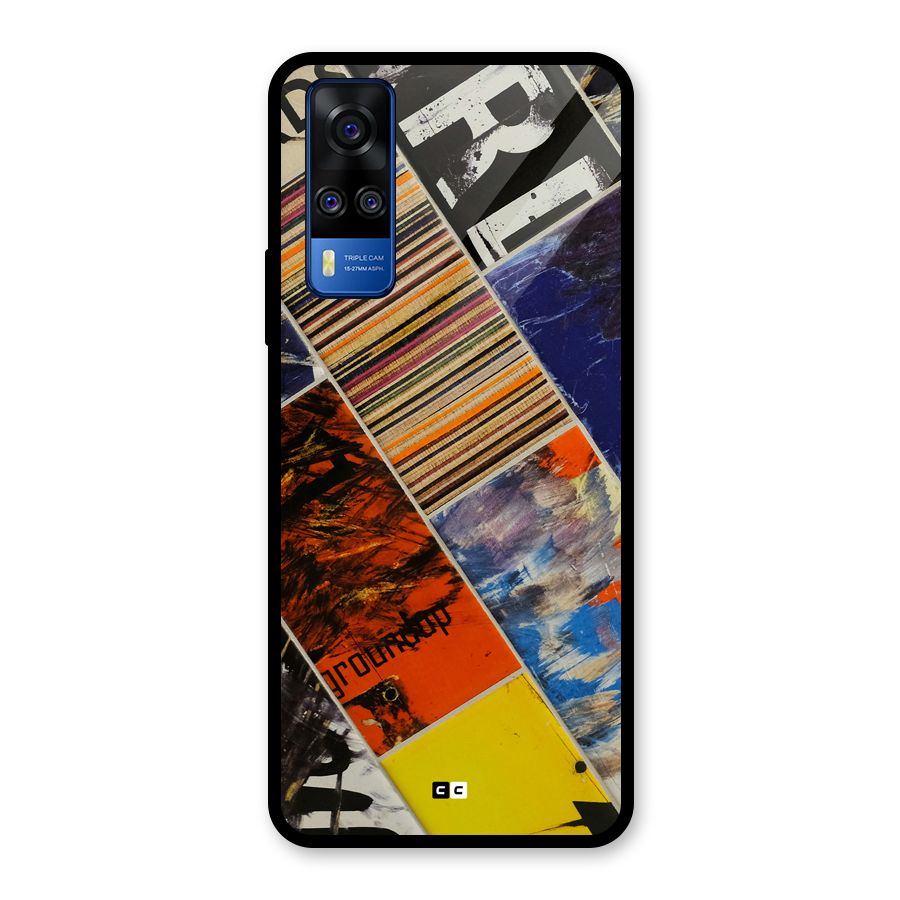 Multiple Textures Glass Back Case for Vivo Y31